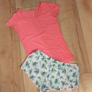 Victoria Secrets Comfy Sleep Set - Medium Bottoms & One Size Top